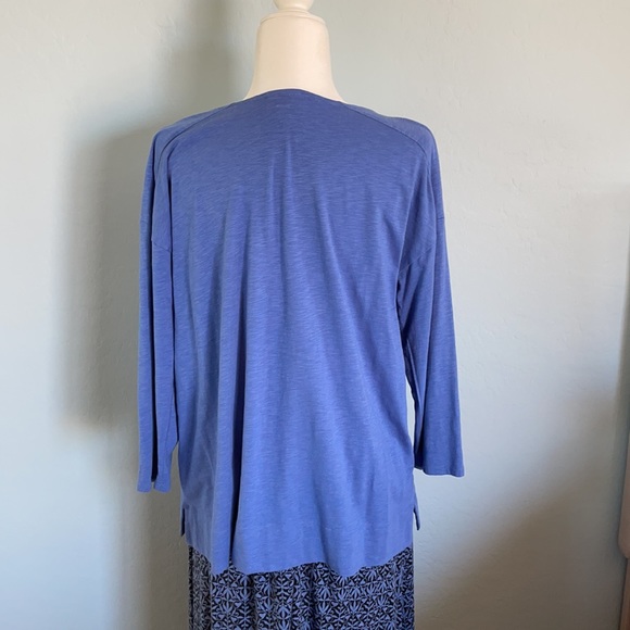 J. Jill pull over t-shirt with 3/4 sleeves L - Picture 2 of 3